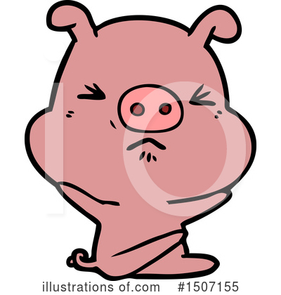 Royalty-Free (RF) Pig Clipart Illustration by lineartestpilot - Stock Sample #1507155