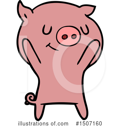 Royalty-Free (RF) Pig Clipart Illustration by lineartestpilot - Stock Sample #1507160