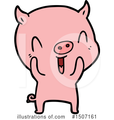 Royalty-Free (RF) Pig Clipart Illustration by lineartestpilot - Stock Sample #1507161