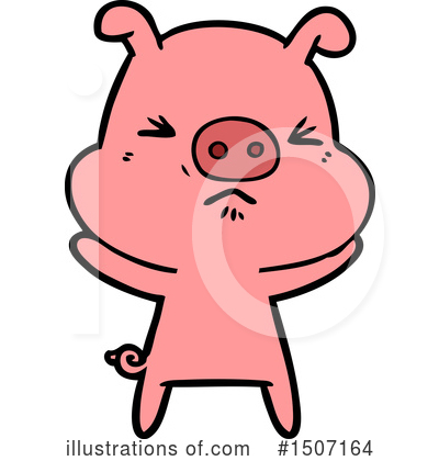 Royalty-Free (RF) Pig Clipart Illustration by lineartestpilot - Stock Sample #1507164