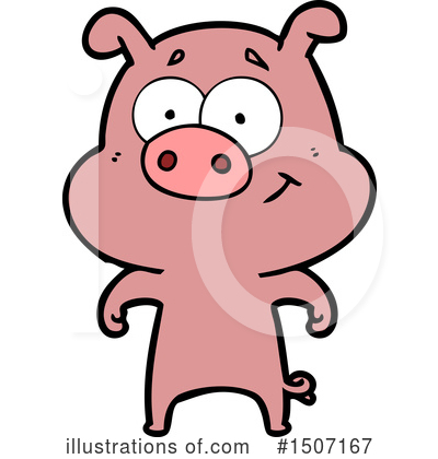 Royalty-Free (RF) Pig Clipart Illustration by lineartestpilot - Stock Sample #1507167