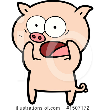 Royalty-Free (RF) Pig Clipart Illustration by lineartestpilot - Stock Sample #1507172