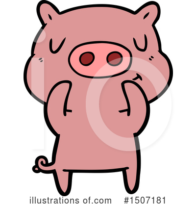 Royalty-Free (RF) Pig Clipart Illustration by lineartestpilot - Stock Sample #1507181