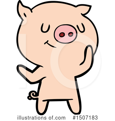 Royalty-Free (RF) Pig Clipart Illustration by lineartestpilot - Stock Sample #1507183