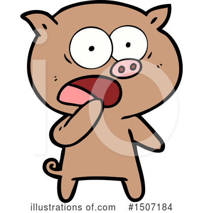 Royalty-Free (RF) Pig Clipart Illustration by lineartestpilot - Stock Sample #1507184