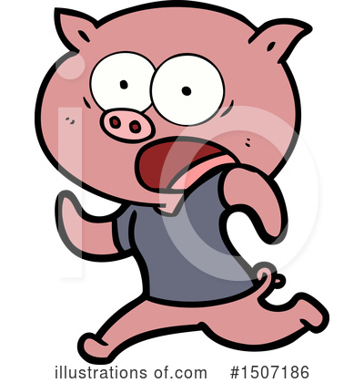 Royalty-Free (RF) Pig Clipart Illustration by lineartestpilot - Stock Sample #1507186