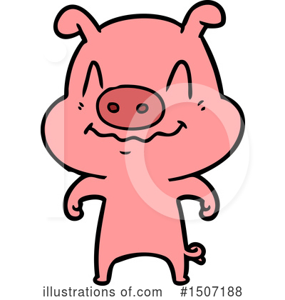 Royalty-Free (RF) Pig Clipart Illustration by lineartestpilot - Stock Sample #1507188