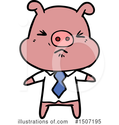 Royalty-Free (RF) Pig Clipart Illustration by lineartestpilot - Stock Sample #1507195