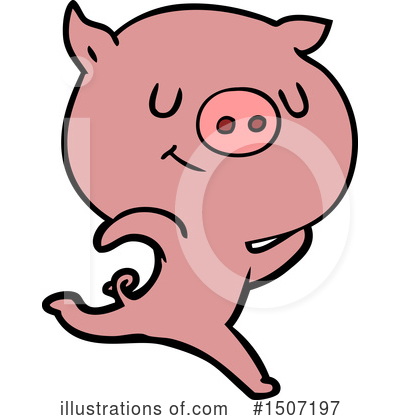 Royalty-Free (RF) Pig Clipart Illustration by lineartestpilot - Stock Sample #1507197