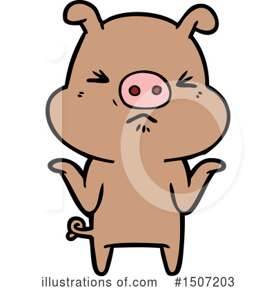 Royalty-Free (RF) Pig Clipart Illustration by lineartestpilot - Stock Sample #1507203