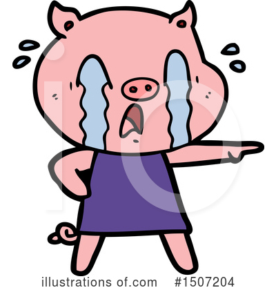 Royalty-Free (RF) Pig Clipart Illustration by lineartestpilot - Stock Sample #1507204