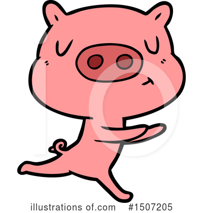 Royalty-Free (RF) Pig Clipart Illustration by lineartestpilot - Stock Sample #1507205