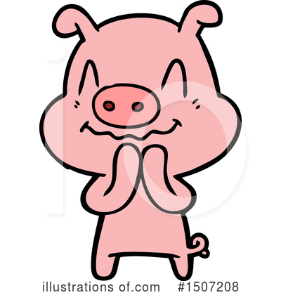 Royalty-Free (RF) Pig Clipart Illustration by lineartestpilot - Stock Sample #1507208