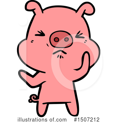 Royalty-Free (RF) Pig Clipart Illustration by lineartestpilot - Stock Sample #1507212
