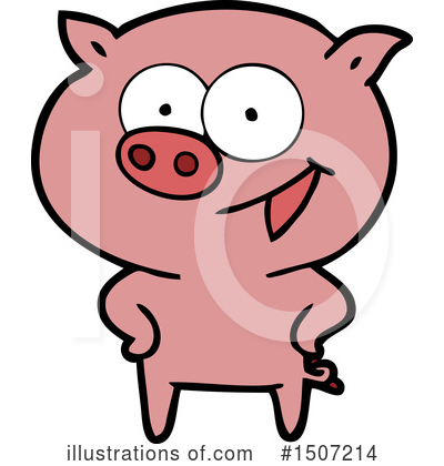 Royalty-Free (RF) Pig Clipart Illustration by lineartestpilot - Stock Sample #1507214