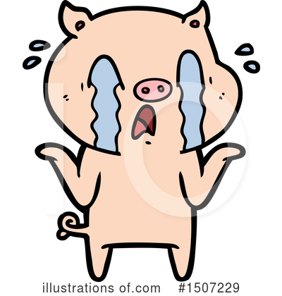 Royalty-Free (RF) Pig Clipart Illustration by lineartestpilot - Stock Sample #1507229