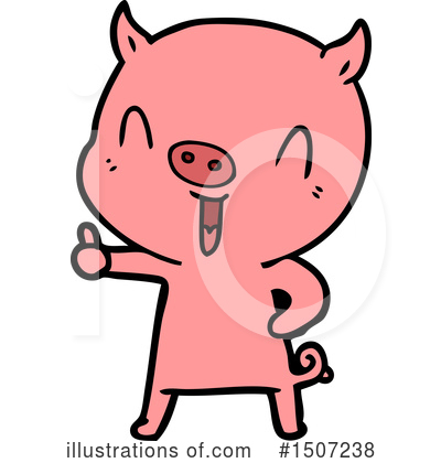 Royalty-Free (RF) Pig Clipart Illustration by lineartestpilot - Stock Sample #1507238