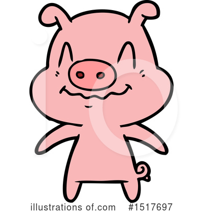 Royalty-Free (RF) Pig Clipart Illustration by lineartestpilot - Stock Sample #1517697