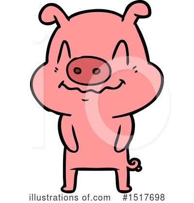 Royalty-Free (RF) Pig Clipart Illustration by lineartestpilot - Stock Sample #1517698