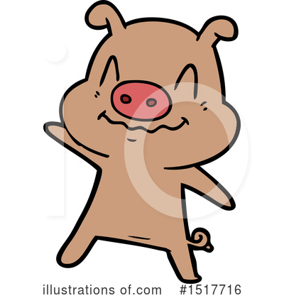Royalty-Free (RF) Pig Clipart Illustration by lineartestpilot - Stock Sample #1517716