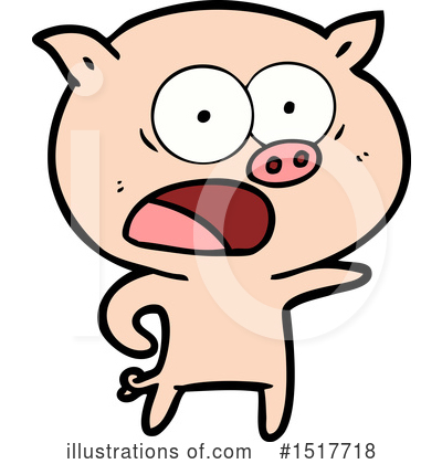 Royalty-Free (RF) Pig Clipart Illustration by lineartestpilot - Stock Sample #1517718
