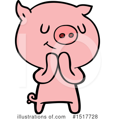 Royalty-Free (RF) Pig Clipart Illustration by lineartestpilot - Stock Sample #1517728