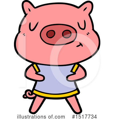 Royalty-Free (RF) Pig Clipart Illustration by lineartestpilot - Stock Sample #1517734