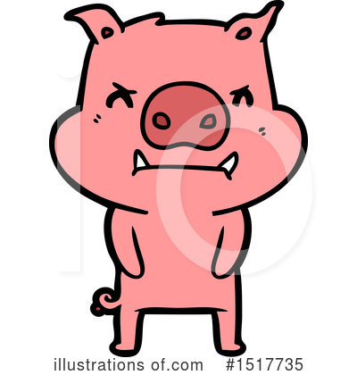 Royalty-Free (RF) Pig Clipart Illustration by lineartestpilot - Stock Sample #1517735