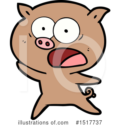 Royalty-Free (RF) Pig Clipart Illustration by lineartestpilot - Stock Sample #1517737