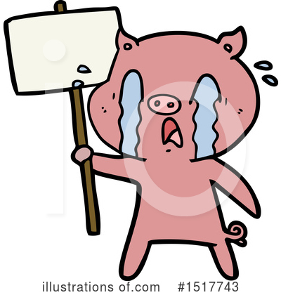 Royalty-Free (RF) Pig Clipart Illustration by lineartestpilot - Stock Sample #1517743