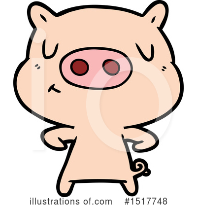 Royalty-Free (RF) Pig Clipart Illustration by lineartestpilot - Stock Sample #1517748