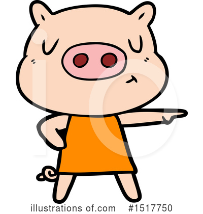 Royalty-Free (RF) Pig Clipart Illustration by lineartestpilot - Stock Sample #1517750