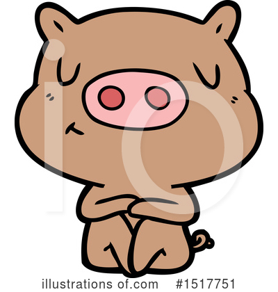 Royalty-Free (RF) Pig Clipart Illustration by lineartestpilot - Stock Sample #1517751