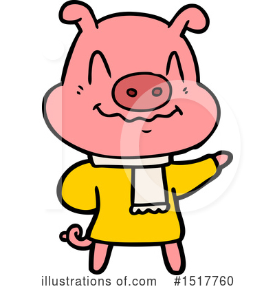 Royalty-Free (RF) Pig Clipart Illustration by lineartestpilot - Stock Sample #1517760
