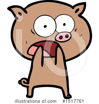 Royalty-Free (RF) Pig Clipart Illustration by lineartestpilot - Stock Sample #1517761