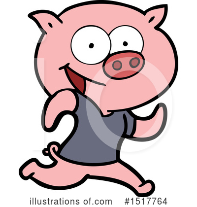 Royalty-Free (RF) Pig Clipart Illustration by lineartestpilot - Stock Sample #1517764