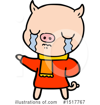 Royalty-Free (RF) Pig Clipart Illustration by lineartestpilot - Stock Sample #1517767