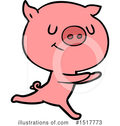 Royalty-Free (RF) Pig Clipart Illustration by lineartestpilot - Stock Sample #1517773