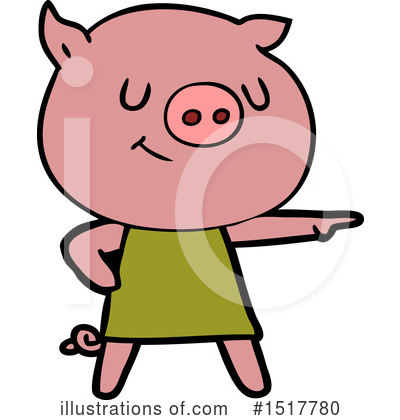 Royalty-Free (RF) Pig Clipart Illustration by lineartestpilot - Stock Sample #1517780