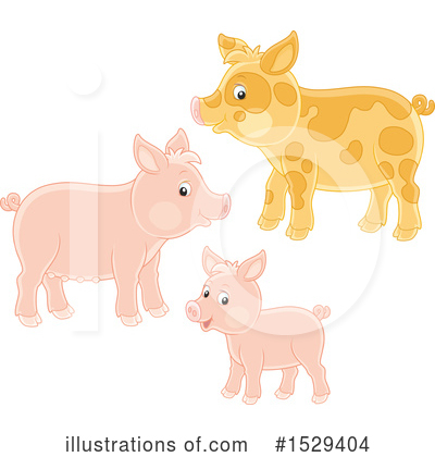 Royalty-Free (RF) Pig Clipart Illustration by Alex Bannykh - Stock Sample #1529404
