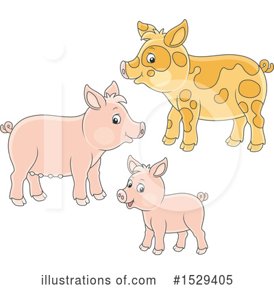 Royalty-Free (RF) Pig Clipart Illustration by Alex Bannykh - Stock Sample #1529405