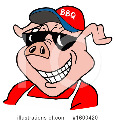 Royalty-Free (RF) Pig Clipart Illustration by LaffToon - Stock Sample #1600420
