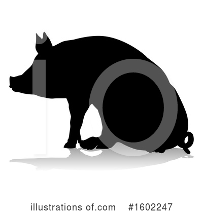 Royalty-Free (RF) Pig Clipart Illustration by AtStockIllustration - Stock Sample #1602247