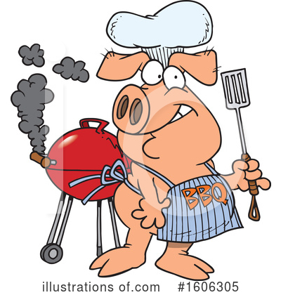 Royalty-Free (RF) Pig Clipart Illustration by toonaday - Stock Sample #1606305