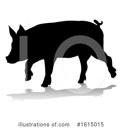 Royalty-Free (RF) Pig Clipart Illustration by AtStockIllustration - Stock Sample #1615015