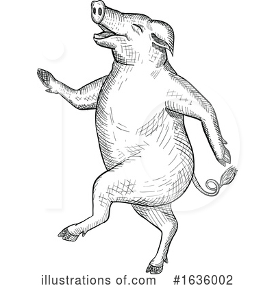 Royalty-Free (RF) Pig Clipart Illustration by patrimonio - Stock Sample #1636002