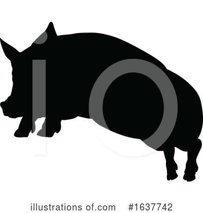 Royalty-Free (RF) Pig Clipart Illustration by AtStockIllustration - Stock Sample #1637742