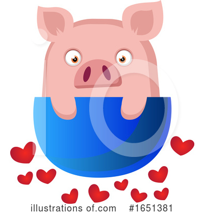 Royalty-Free (RF) Pig Clipart Illustration by Morphart Creations - Stock Sample #1651381
