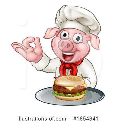 Royalty-Free (RF) Pig Clipart Illustration by AtStockIllustration - Stock Sample #1654641