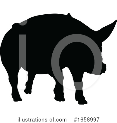 Royalty-Free (RF) Pig Clipart Illustration by AtStockIllustration - Stock Sample #1658997